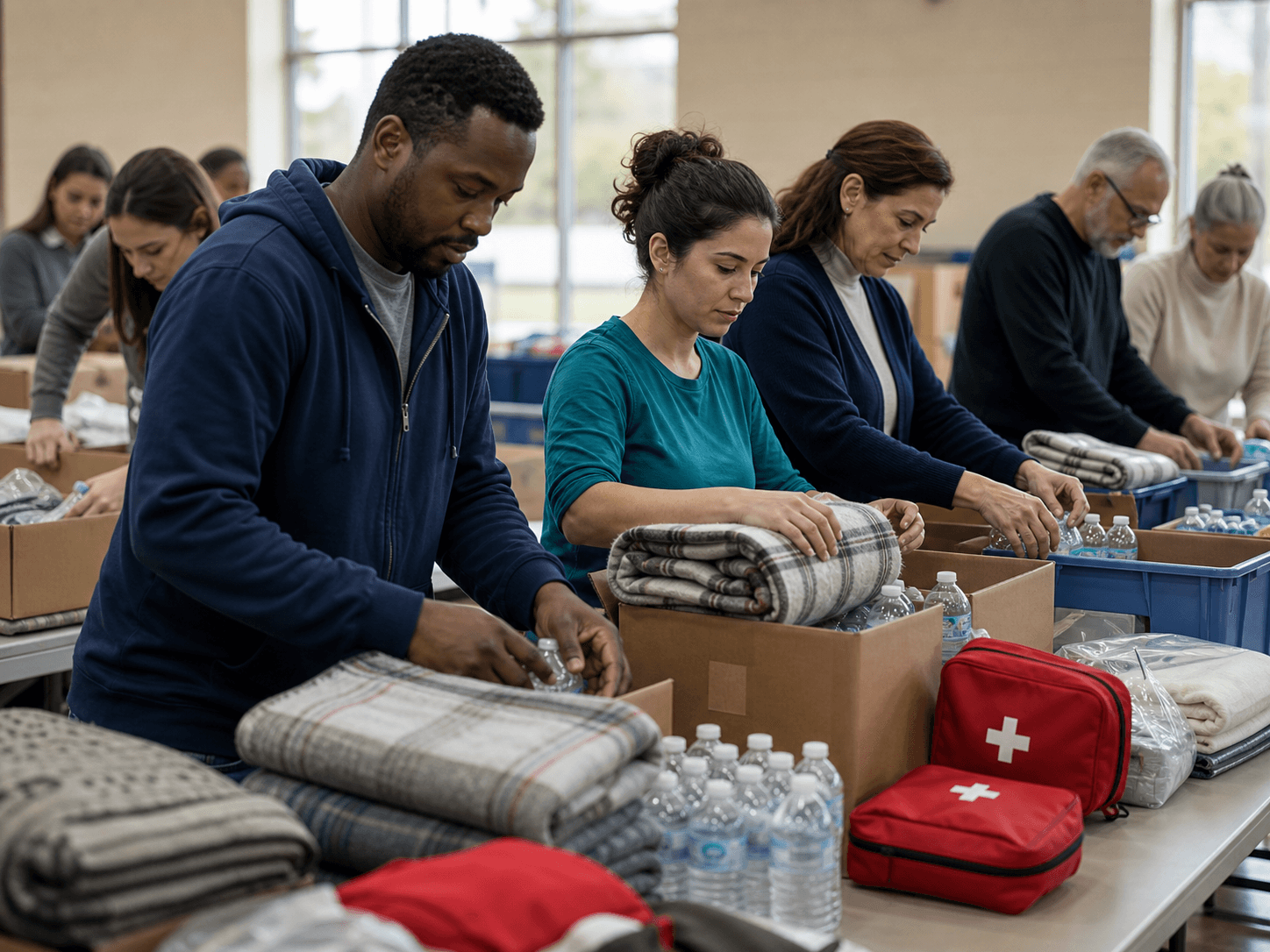 Illustration of Disaster Relief Efforts